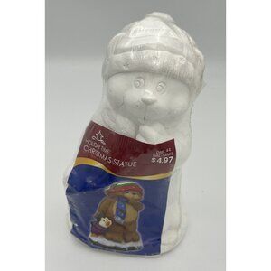 Creative Crafts Holiday Time Christmas Paintable Teddy Bear Penguin #95923 RTP